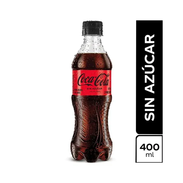 Gaseosa Coca Cola Sin Azúcar 400 ml