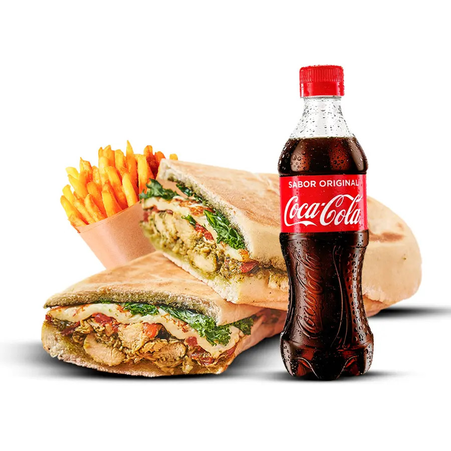 Combo Happy Chicken Pesto Sandwich Grande - Dopamina Sandwich Barranquilla